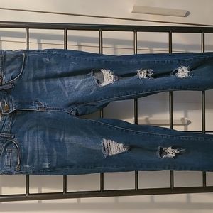 Cafe Denim 9/10 jeans distressed